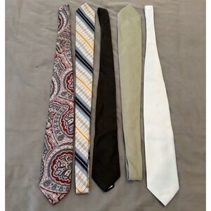 LOT OF 5‎ Neck Ties For Men, 5 Different Ties Please See Pictures For Brands